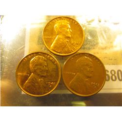 1680 _ 1913D VF, 41 D Unc, & 1941 S Unc Lincoln Cents.
