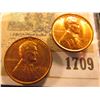 Image 1 : 1709 _ Pair of 1935 P Lincoln Cents, mostly Brilliant Red Uncirculated.