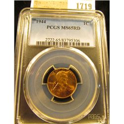 1719 _ 1944 P Lincoln Cent, PCGS slabbed MS65RD