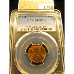 1720 _ 1944 P Lincoln Cent, PCGS slabbed MS65RD