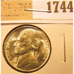 1744 _ 1945 P Blazing Beauty World War II Silver Jefferson Nickel.
