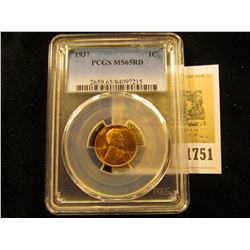 1751 _ 1937 P Lincoln Cent, PCGS slabbed MS65RD