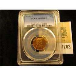 1762 _ 1941 D Lincoln Cent, PCGS slabbed MS65RD