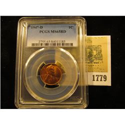 1779 _ 1947 D Lincoln Cent, PCGS slabbed MS65RD.