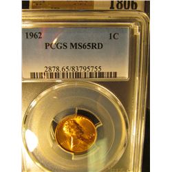 1806 _ 1962 P Lincoln Cent, PCGS slabbed MS65RD.