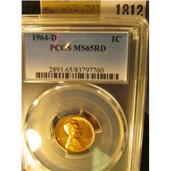 1812 _ 1964 D Lincoln Cent, PCGS slabbed MS65RD.