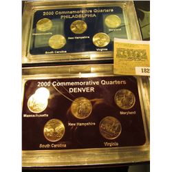 1825 _ 2000 Philadelphia & Denver Mint United States Statehood Quarters in special cases each of whi