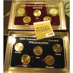 1829 _ 2004 Philadelphia & Denver Mint United States Statehood Quarters in special cases each of whi