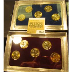 1833 _ 2007 Philadelphia & Denver Mint United States Statehood Quarters in special cases each of whi