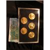 Image 3 : 1844 _ "Sacagawea Dollar 2005" Five dollars encased in a holder and stored in a box.The set containi