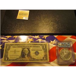 1848 _ Cased Set with Certificate of Authenticity containing Series 1957B $1 Silver Certificate & 20