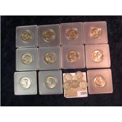 1859 _ (11) 1979 Susan B. Anthony Dollars in hard plastic cases, all BU; 1917, 19, 24, 41, & 43 Merc