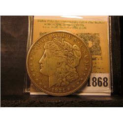 1868 _ 1921 S Silver Morgan Dollar.