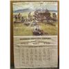 Image 1 : 1872 _ Larger than 2' x 3' Poster Calendar with Western Scene dated 1978 from "Bausback Fertilizer C