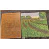 Image 1 : 1873 _ 16" x 20" Vinyl Posters of Farm Scenes & a similar size April 1, 1934 mounted cover of the "C