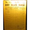 Image 1 : 1895 _ November 3, 1948 "Chicago Daily Tribune" Mounted Newspaper with title "Dewey Defeats Truman".