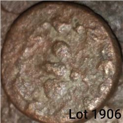 1906 _ 1st Century B.C. Greek Coin from the City State of Rhodes, Coins of Rhodes depicted a "rhodon