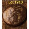 Image 1 : 1910 _ Hellenistic Period Greek Portrait Coin. An interesting coin from ca. 400-300 B.C. which depic