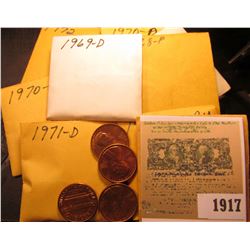 1917 _ 1968P, D, (5) 69D, (3) 70D, (3) 70S, (2) 72P, (4) 71D, 72D, 72S, (2) 73P, & (2) D Gem BU Linc