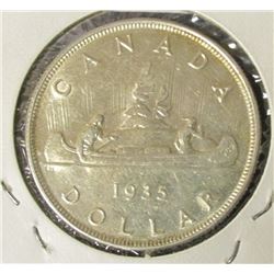 1979 _ 1935 Canada Silver Dollar, Brilliant Uncirculated.