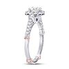 Image 2 : 1.15 CTW Diamond Ring 14KT 2Tone Gold - REF-296N5N