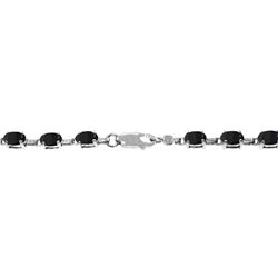 Genuine 8 ctw Sapphire Bracelet Jewelry 14KT White Gold - REF-119W7Y