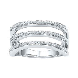 0.25 CTW Diamond Ring 10KT White Gold - REF-34H4M