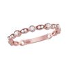 Image 1 : 0.15 CTW Diamond Stackable Ring 10KT Rose Gold - REF-16K4W