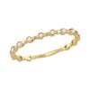 Image 1 : 0.09 CTW Diamond Stackable Ring 14KT Yellow Gold - REF-14X9Y