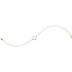 0.20 CTW Diamond Square Chain Bracelet 10KT Yellow Gold - REF-30W2K