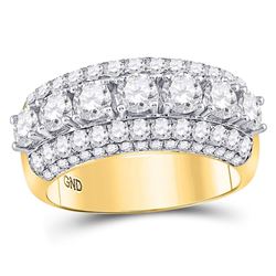 2.96 CTW Diamond Ring 14KT Yellow Gold - REF-525K5X