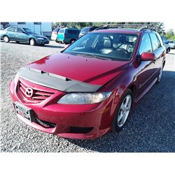 B6 -- 2005 MAZDA MAZDA 6, RED, 205 696KM.