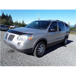 G1 --2008 PONTIAC MONTANA VAN, GREY, 198,655 KMS