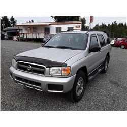 H1 -- 2002 NISSAN PATHINDER LE 4X4, GREY, 305 887KM.