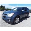 Image 1 : K4 -- 2011 CHEV EQUINOX LT SUV, BLUE, 128,225 KMS