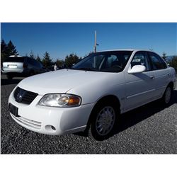 L4 -- 1992 NISSAN SENTRA SEDAN, WHITE, 230,283 KMS