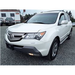K6 -- 2007 Acura MDX , White , 228171  KM's