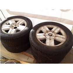 0A -- Michelin 275-55 R20 Tires with 6 Bolt Alloy Rims