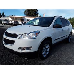C6 -- 2012 Chevrolet Traverse LS , White , 202671  KM's