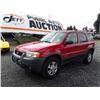 Image 1 : I3 --2001 FORD ESCAPE XLT SUV, RED, 296,272 KMS