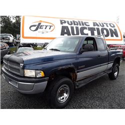 H1 --  2000 DODGE RAM 2500 EXT 4X4 DIESEL , Blue , 408265  KM's