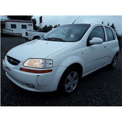 F1 --  2006 Chevrolet Aveo , White , 129166  KM's