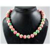 Image 1 : Chinese Mixed Color Agate Carved Necklace