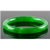 Image 1 : Burma Emerald Green Jadeite Carved Bangle