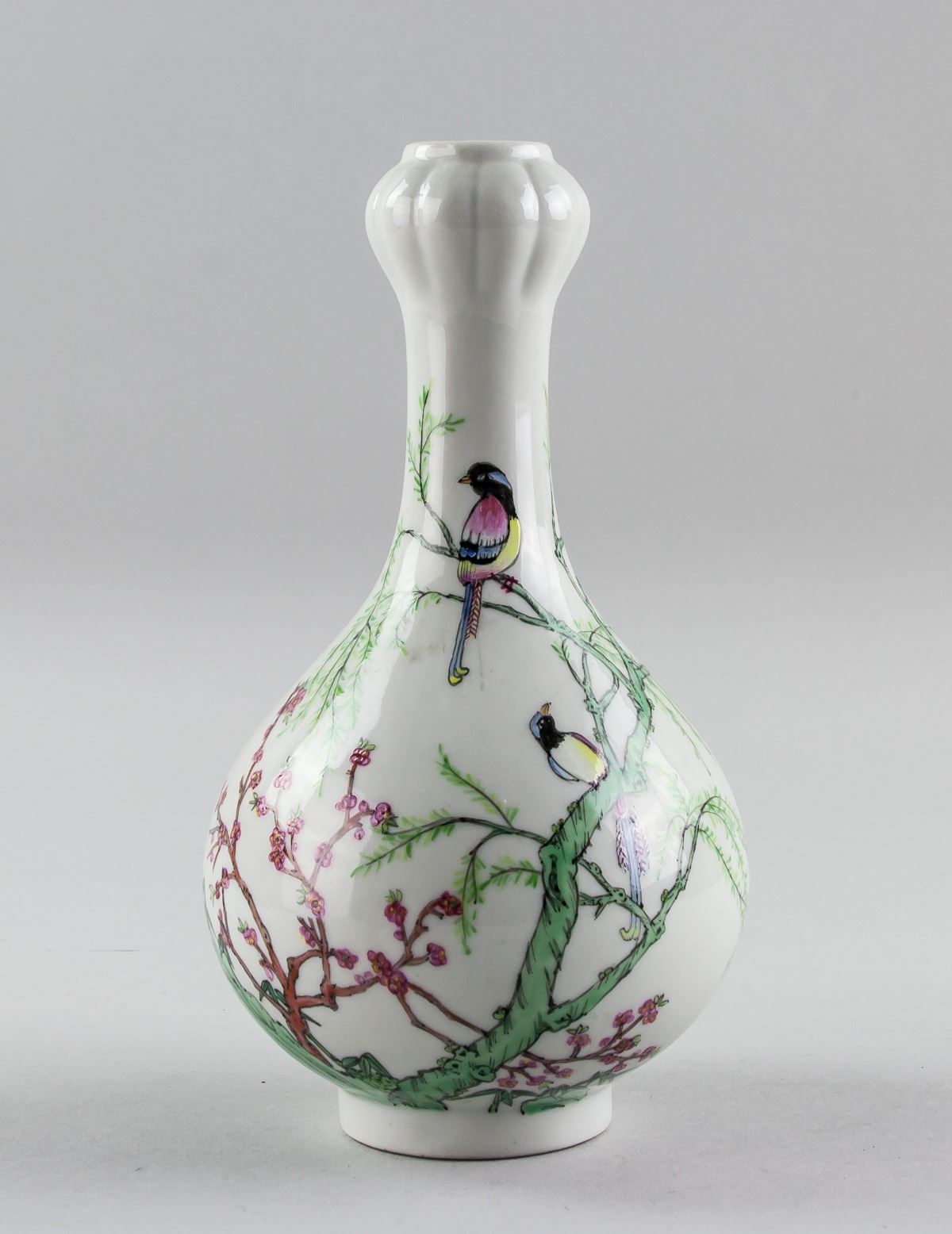 Singaporean Ming Village Porcelain Vase Meiying MK
