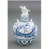 Image 1 : Yuan Style Blue and White Porcelain Jar Cover