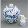Image 2 : Yuan Style Blue and White Porcelain Jar Cover