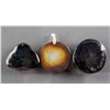 Image 2 : 3 Assorted Chinese Hardstone Carved Pendants