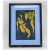 Image 2 : French Signed Henri Matisse Oil on Board Abstract