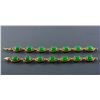 Image 1 : 2 Gold Colored Jade Bracelets